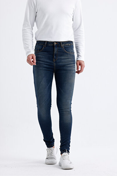 Dark Forest Süper Dar Örme Streç Likralı Denim Pantolon