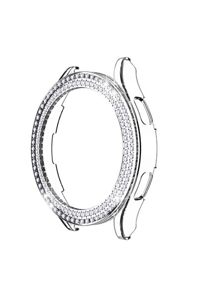 UnDePlus ساعة سامسونج جالاكسي 4 5 6 7 Fe 40 ملم - حافظة بحافة حجرية، واقي شاشة