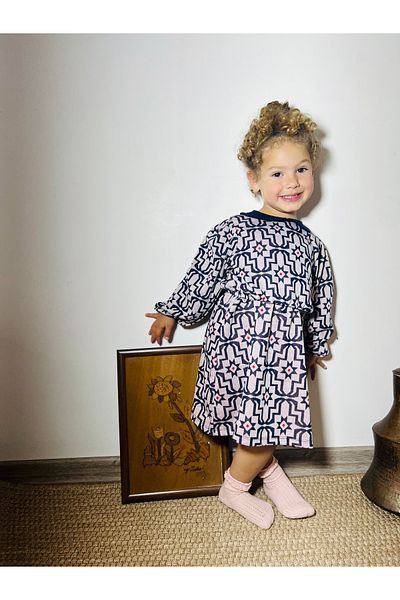 DİVİSTA Rochie pentru fetiță cu model jacquard cu guler pentru bebeluși
