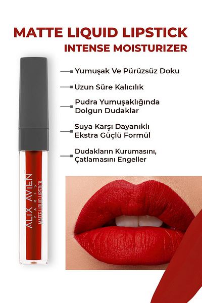 Alix Avien ALIX AVIEN MATTE LIQUID LIPSTICK 521 WILD RED