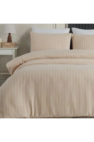 Prime Sleeks Σετ παπλωματοθήκη από 100% βαμβακερή φανέλα