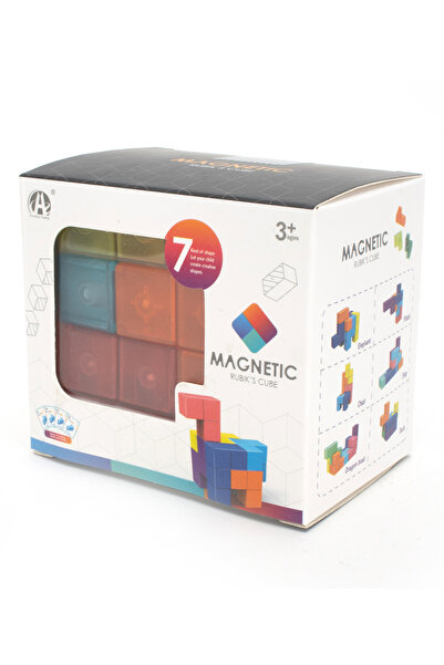 Fab N Funky Magnetic Rubik's Cube - 3+ Years, Fine Motor Skills Development, Sensory Exploration Activity Toy