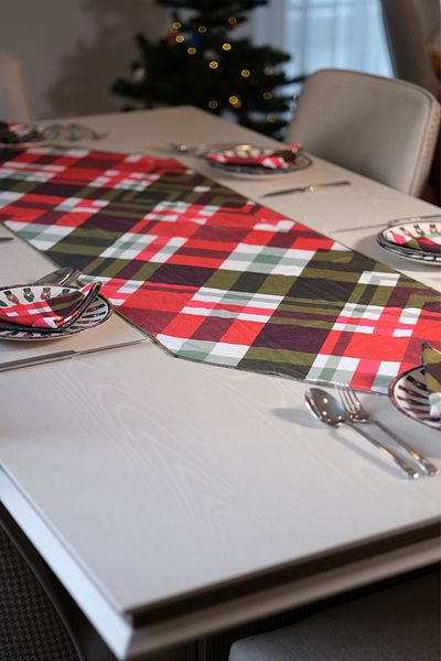 moris home NEW PATTERNED RUNNER 45X145 AND 30X30 6 SERVETS