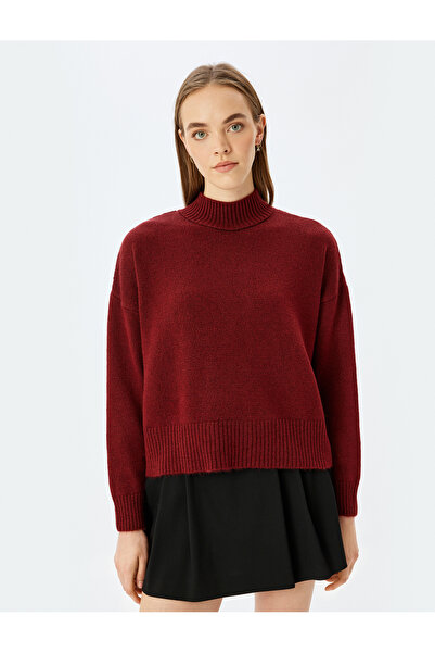 Koton Half Turtleneck Long Sleeve Basic Knitwear Sweater