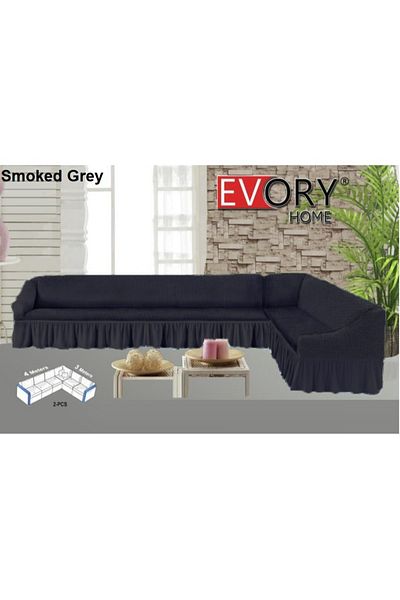 Evory Home Sofa Cover 2-Pieces 4m and 3m Super Stretchable Anti-Wrinkle Slip Flexible Resistant