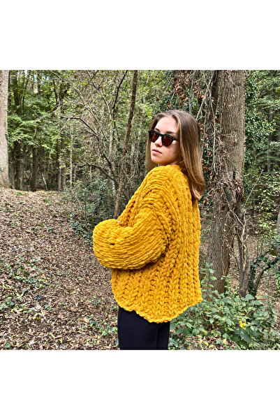 Alize 56 Red Puffy Hand Knitting Yarn - 1 Piece - 100 Gr - Finger Knitting Yarn - Blanket - Pillow