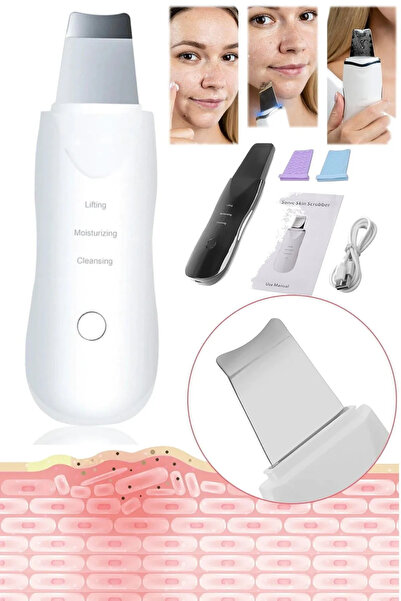 qualityworld Profesyonel Yüz Cilt Bakım Temizleyici Kazıma Soyma Alet Siyah N...