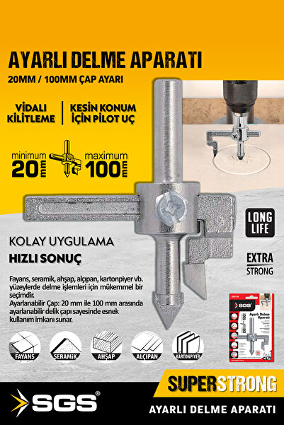 SGS SGS145 Ayarlı Delme Aparatı Max.100 mm Delici Aparat