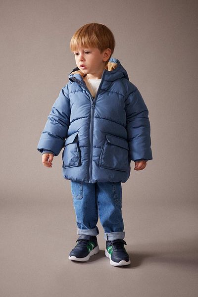DeFacto Baby Boy Puffer Jacket with Hood and Lining - A2212a523wn