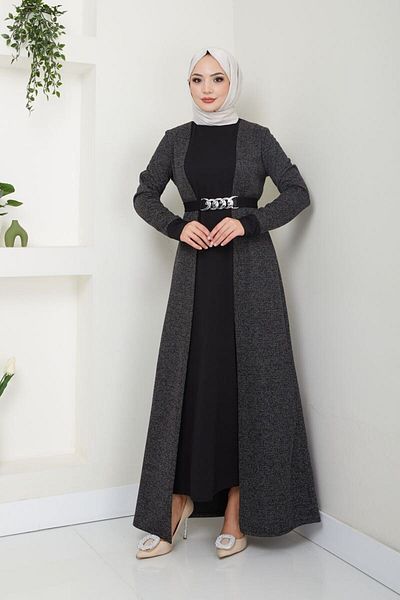 Ayşe Melek Fashion Hijab Dress - Women's Clothing 2644
