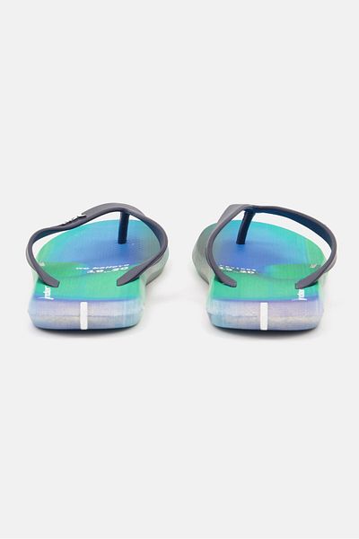 Rider Kids Boy Slip On Slippers, Blue/Green Combo