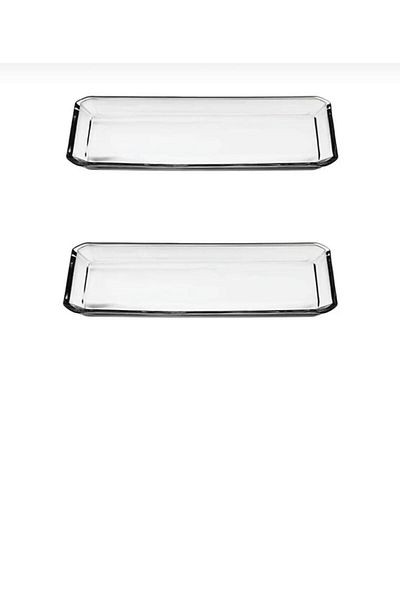 Paşabahçe Grace Crystallin Serving Plate Crystal Glass (PACK OF 2) 68017