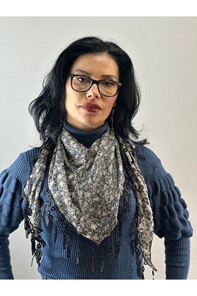 Gönülden Tasarım 150X45 Cm Eșarfă pentru femei, cu două fețe, imprimeu leopard