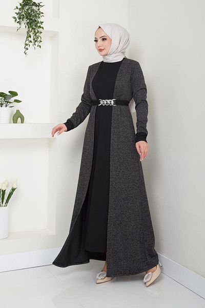 Ayşe Melek Fashion Hijab Dress - Women's Clothing 2644