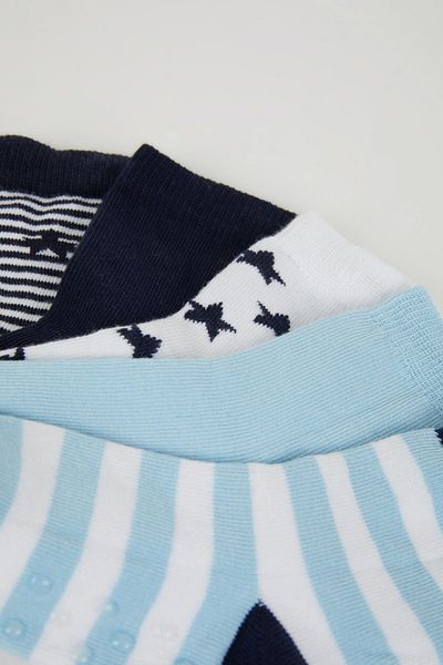 DeFacto Set of 5 Cotton Long Socks for Baby Boy - C9108a5ns