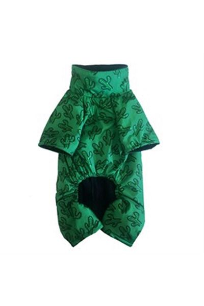 Alphadog Cactus Fleece Small Breed Dog Raincoat Jumpsuit