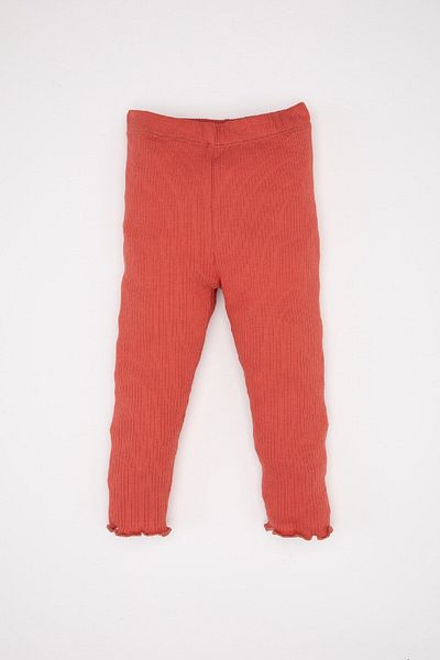 DeFacto Baby-Mädchen-Langarm-T-Shirt mit Blumenstickerei, geripptes Camisole-Leggings-Oberteil-Set