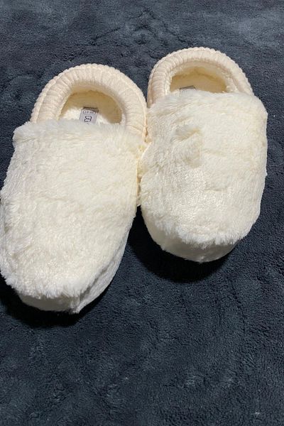 fluffy Γυναικείες Πλεκτές Παντόφλες Σπιτιού