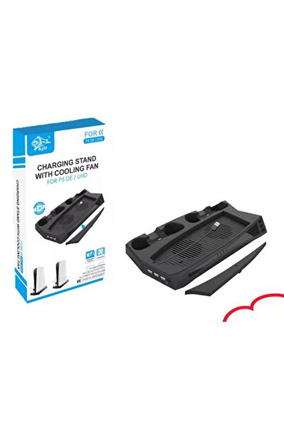 Konsol İstasyonu Playstation 5 Standart (Fat) Kasa Fanlı Stand - PS5 Dikey St...