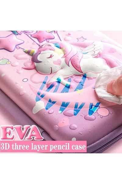valkyrie Αδιάβροχη μολυβοθήκη 3D Moon Star Big Unicorn