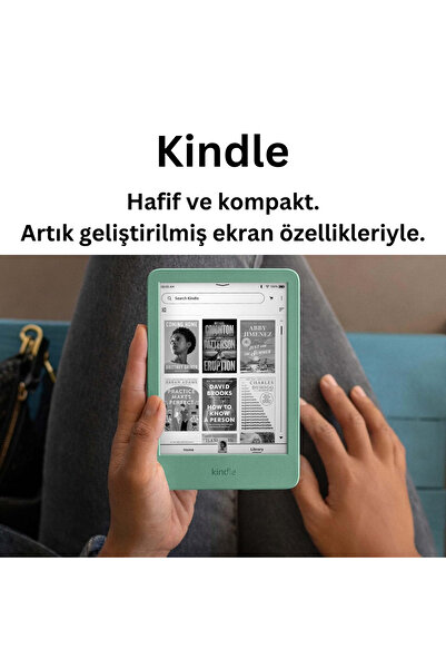 Amazon Kindle Basic (2024) 11.Nesil 16 GB E Kitap Okuyucu 6” Reklamsız Matcha