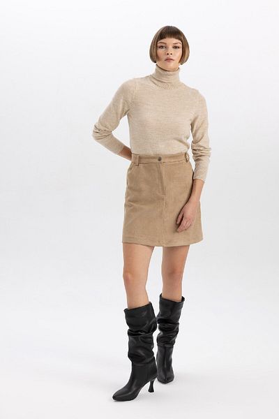 DeFacto Pulover din tricot din cașmir cu gât relaxat - Extra Soft H1651az22wn