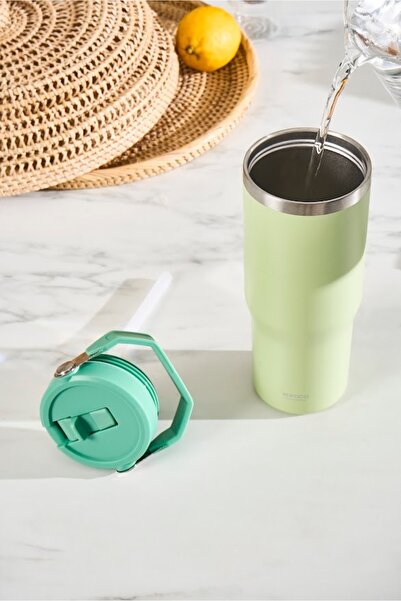 Karaca Star Ice 860 ml Mint Steel Leakproof Thermos