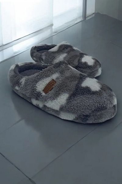 fluffy Ανδρικές παντόφλες εσωτερικού χώρου γόνδολα Soft House