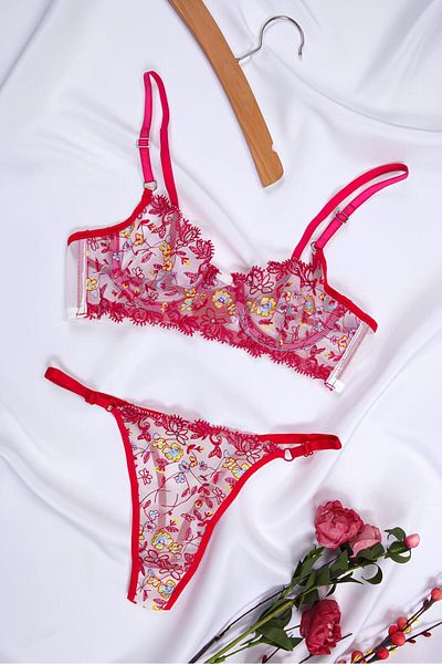 DoDe Flora Floral Underwire Bralet Σετ Love Secret 1007