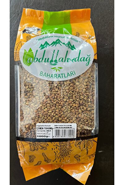ABDULLAH DAĞ Hatay Yöresel Çemen Tohumu Tane Boy Otu 1 Kg / 1000 gr