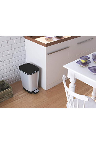 Keter Chic Bin S - Steel 10L with Removable Inner Bucket and Foot Pedal