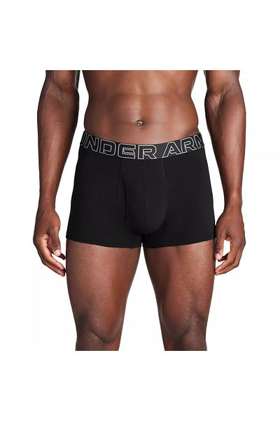 Under Armour Мъжка памучна черна боксерка с ластик на талията 1383891-001