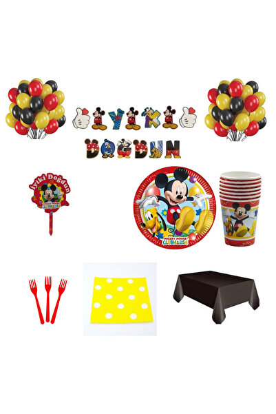 CAVAŞ sun hat 8-Person Ready-Made Luxury Birthday Decoration Kit