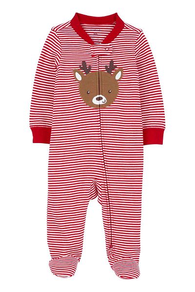Carter's New Year Cotton Jumpsuit Deer