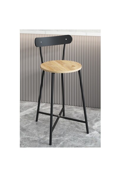 Güzelkan Bar Sandalyesi Oval Mutfak Taburesi