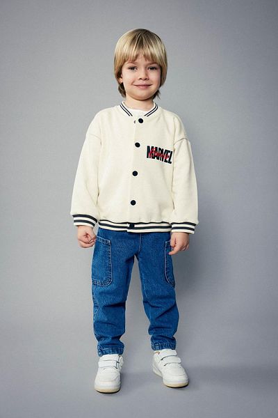DeFacto Baby Boy Marvel Comics College Collar Cardigan C0632a524sp