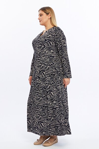 Nehir tekstil Χειμερινό μητρικό φόρεμα Plus Size