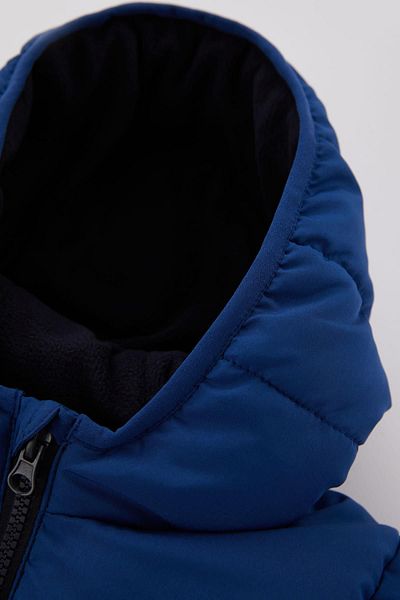 DeFacto Inflatable Jacket with Water Repellent, Hood and Fleece Lining for Baby Boy - A2215A523Au