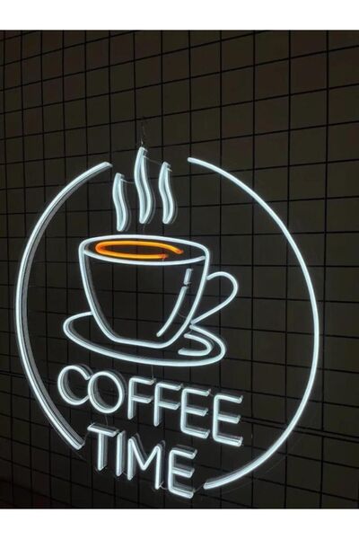NEON TABELACIM COFFEE TIME Yazılı Neon Tabela