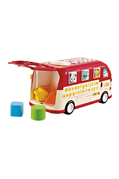 Fab N Funky Alphabet & Shapes Learning Musical Bus - Educational Toy for Toddlers 18M+.