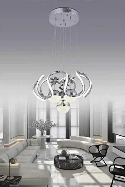 NZL Lighting Ahtapot Gold/Gümüş Luxury 4 Toplu Modern Avize