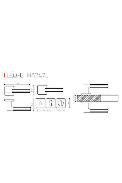 System Leo-l Rozetli Kapı Kolu Antik Rengi Oda Tipi