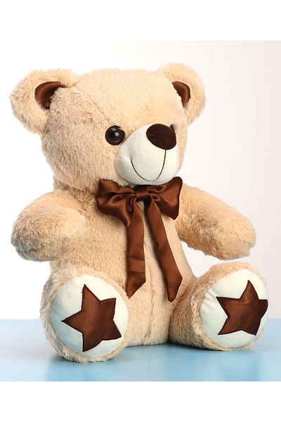 Babyhug لعبة الدبدوب المحشوة الناعمة من Babyhug، باللون الكريمي، 30 سم - رفيق محبب للأطفال بعمر 2+، يعزز التواصل الاجتماعي