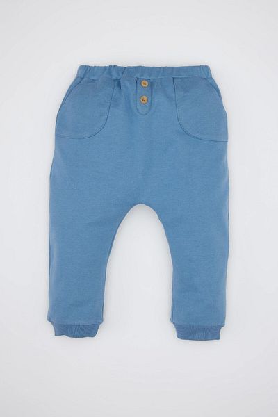 DeFacto Baby-Jungen-Langarm-Kapuzenpullover mit Giraffen-Aufdruck – Jogginghose mit elastischem Bund 3