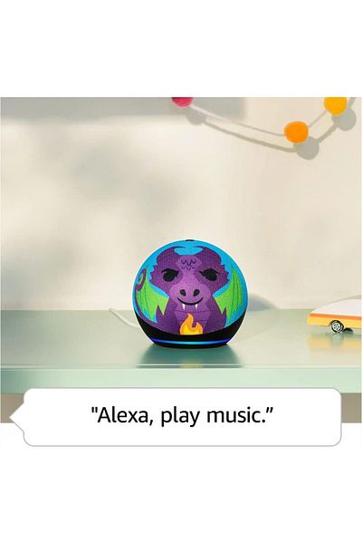 Amazon Echo Dot 5th Gen Kids Smart bluetooth  Speaker with Alexa Dragon