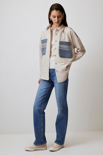 Touché Privé Stepped Jacket with Embroidery on the Back