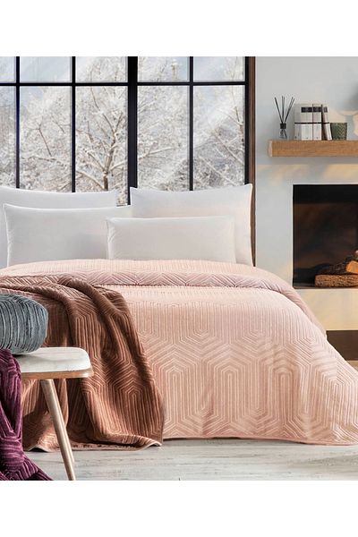 Özdilek Prestige Cameo Rose Double Blanket - 220 X 240 Boxed