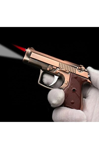 hızıroğulları Metal Kasa Mini Tabanca Görünümlü Çakmak Işıklı Model