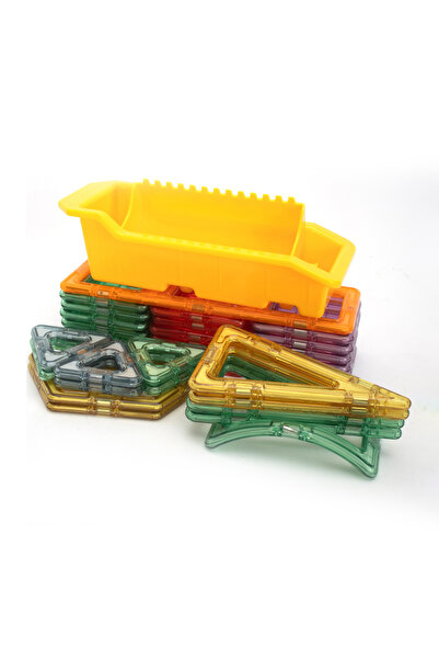 Fab N Funky مجموعة مكعبات بناء مغناطيسية مكونة من 126 قطعة للأطفال، مجموعة ألعاب بناء ملونة، للأعمار من 3 سنوات فما فوق