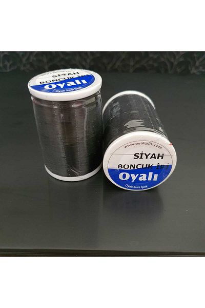 OYALI 50 GR Σχοινί Μαύρες Χάντρες Περιτύλιγμα Τεχνητό Μετάξι